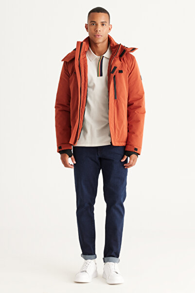 ALTINYILDIZ CLASSICS Мъжко стандартно кройно палто с качулка