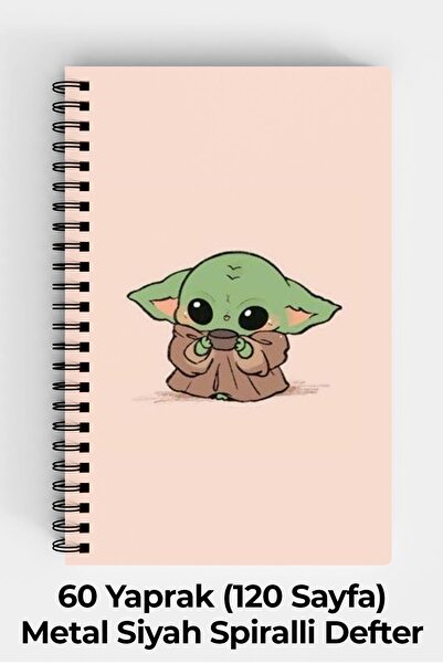 Anime Marketi Star Wars Temalı A5 Spiralli Sert Kapak Defter 120 Yaprak