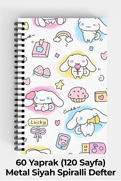 Anime Marketi تصميم الكرز A5 دفتر بغلاف صلب حلزوني 120 ورقة