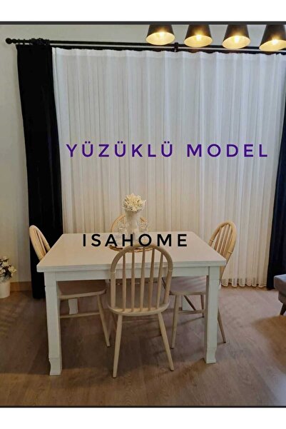 ISAHOME Yüzüklü Ada Ham Ahşap Sandalye