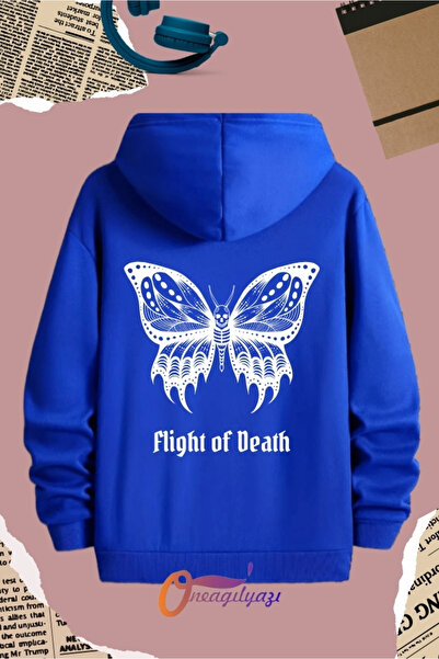 oneagılyazı Flight of Death Sırt cu imprimeu Swea tricou - Hanorac