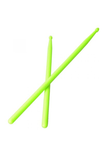 OPUS 5A Model Plastic Drum and Snare Drum Sticks -1 Pair-Phosphor Green Color