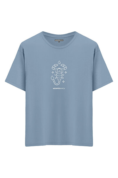 Mounte Bianca A Krep Oversize kroj T-shirt