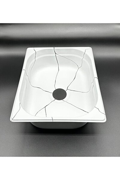 KMM MARİNE 26.5 Cm X 32.5 Cm X 10 Cm Eğimli Yat-karavan Evyesi-beyaz Spider Kaplamalı