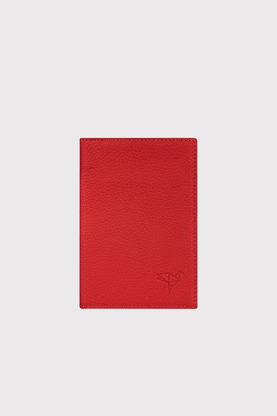 Garbalia Unisex Dusty Rose Passport Case - Genuine Leather, with Card Holder Compartment