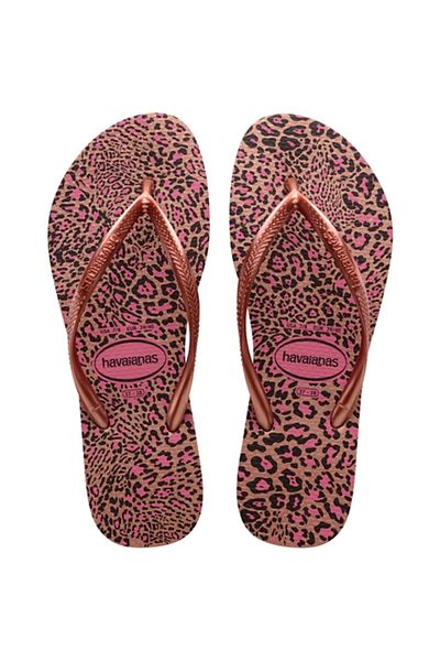 Havaianas Leopard Patterned Slim Animals Flip Flops