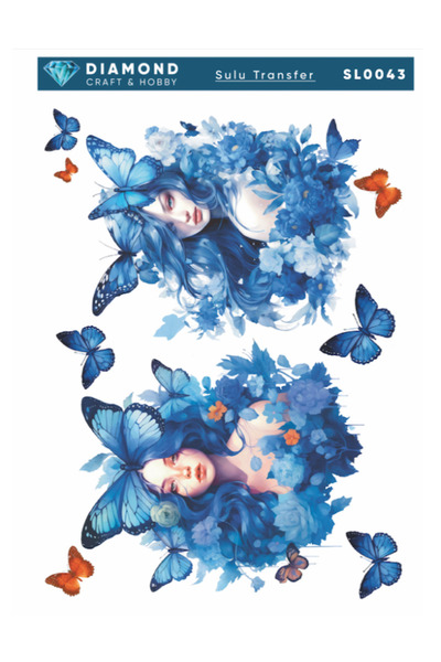 Buhobi SL0043 ورق نقل مائي من ديماوند - 25x35 سم