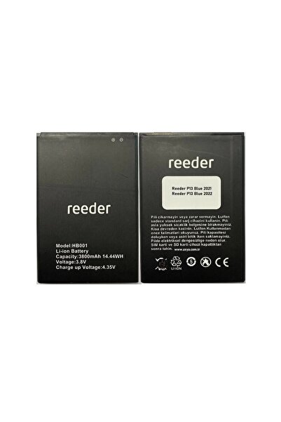 Reeder P13 Blue 2021-2022 Telefon Uyumlu Batarya Pil