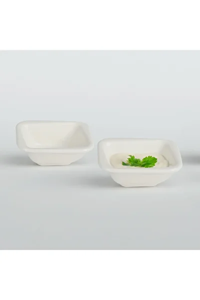 Güral Porselen Orlando 2 Pieces 9X8 cm Sauce Plate