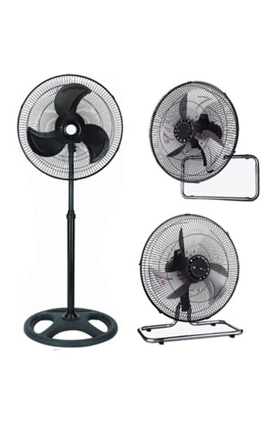 Vanti KCF276 130W 18 inç Metal Sanayi Tipi Duvar Masa ve Ayaklı Vantilatör
