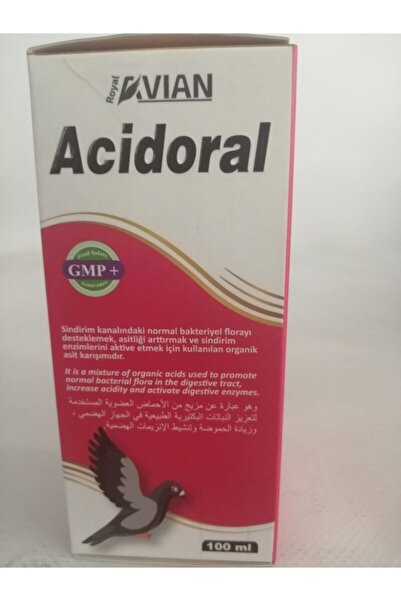 Royal İlaç Acıdoral 100 Ml. Güvercin Ve Kafes Kuşlarında Ishal ( Beyaz, Sarı ...
