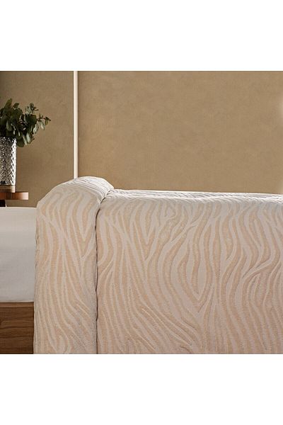 Marie Claire Beige Double Safari Bedspread - Mc 060756