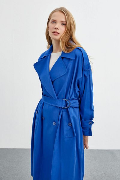 Zühre Trench aviator cu nasturi cu guler dublu 13434