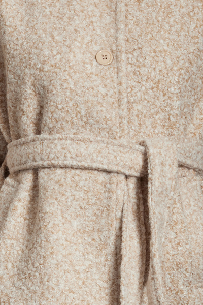 Trendyol Collection Ecru Boucle Regular Short Coat Twoaw25Kb00064