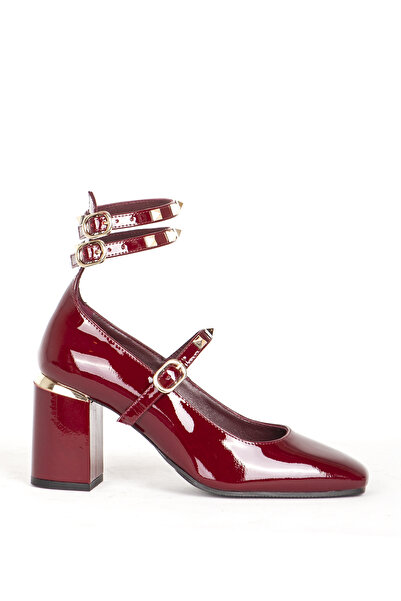 Dericlub Жіночі туфлі на платформі та підборах - квадратний носок, застібка н...