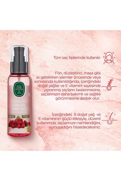 Eyüp Sabri Tuncer Eyüp Sabri Tuncer - Raspberry Super Hair Care Oil 100 ml and ROSIE
