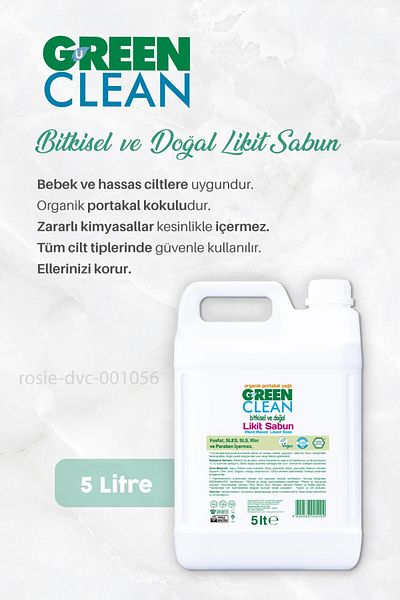 Green Clean 5 Lt and Rosie Herbal Liquid Soap - Orange Oil
