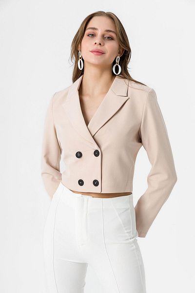 ŞİMAL Jachetă Blazer Damă Scurtă - Detaliu Nasturi, Model 245071