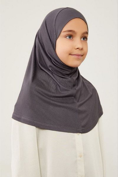 Melodi Scarf Anthracite Prayer Bonnet για Παιδιά - Hijabi με Κασκόλ