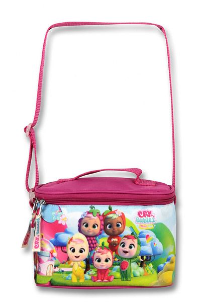 ÜMİT ÇANTA Claret Red Cry Babies Friends Lunch Bag and Pen Holder Set - Girl