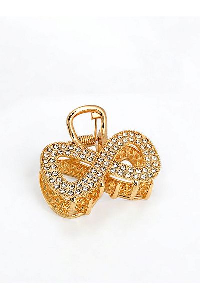 Çlk Accessories مشبك مزلاج إنفينيتي مزين بالأحجار الفاخرة