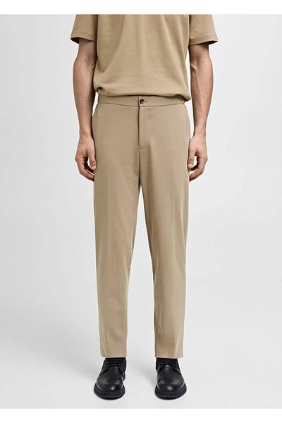 MANGO Man Slim Fit Cotton Trousers
