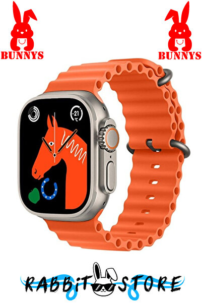 Bunnys Akıllı Saat Apple iPhone 12 Uyumlu Wacht 8 Plus Konuşma Özellikli