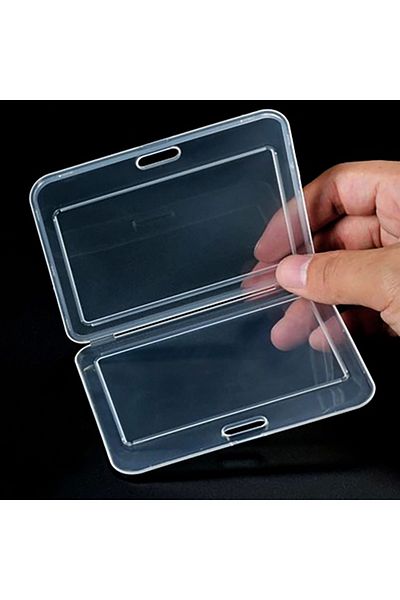 Bigpoint Double Sided Card Container Crystal Horizontal Transparent 85x54mm