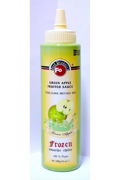 Fo Püre Green Apple Fruit Sauce - Frozen (60% Green Apple) 1kg Puree