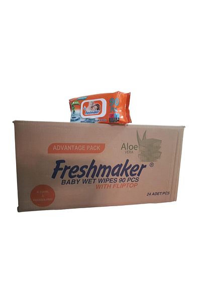 Freshmaker 24 Pack Advantage Pack of 90 Baby Wet Towels