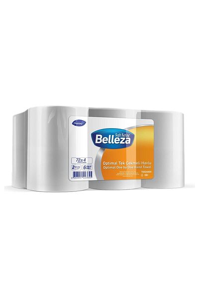 BELLEZA Optimal Diversey 70024404   - 19.6 cm Handle 6 Pieces 72m Inner Pull Towel