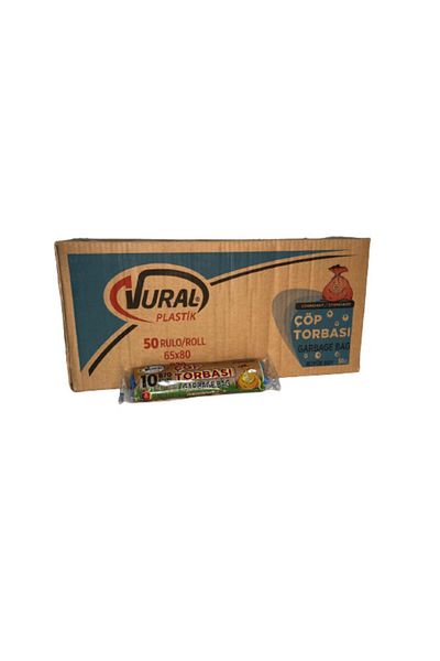 Vural Large Size 65*80 Cm Deiplast & Yener B70 - Garbage Bag, 50*10 Sleeve