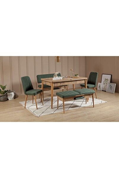 REYSA MOBİLYA Sembol Extra Mutfak Masa Takımı Atlantik Yeşil