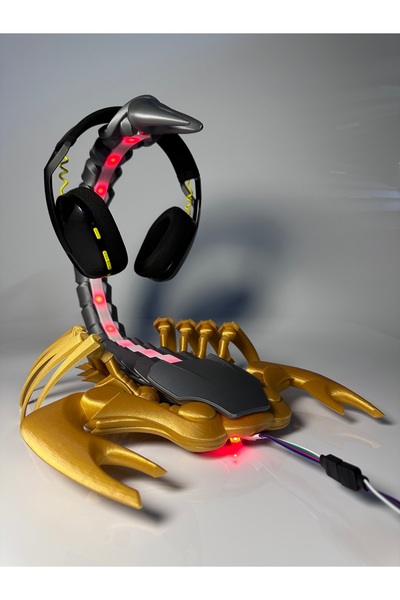 Xeir Decoration Led ışıklı RGB Akrep Kulaklık Standı - Kulaklık Tutucu