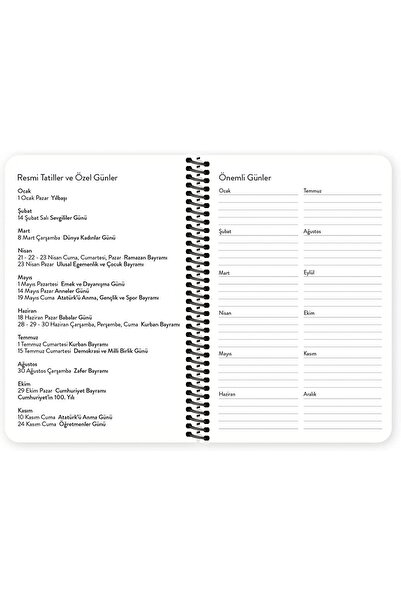 Hisli Şeyler 2023 13x19,5cm Weekly Agenda - Let's Go Here (BLUE) /831255