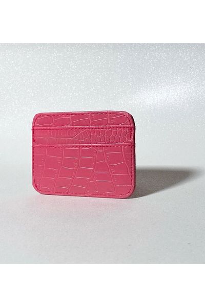 samilon Patterned Crocodile Leather Card Holder