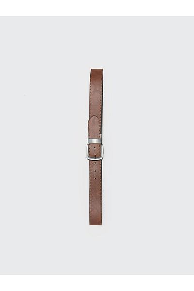 LC Waikiki LCW ACCESSORIES - Μαύρη Δερμάτινη Ανδρική Ζώνη