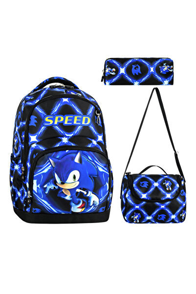 BEGATİ ÇANTA Üçlü Erkek Çocuk İlkokul Okul Çantası + Termal Beslenme Çantası ...