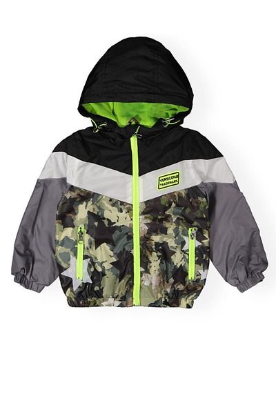 Verscon Boy's Hooded Zippered Raincoat