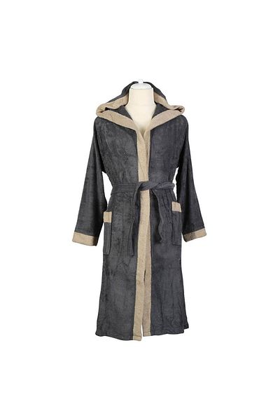Marie Claire Men's Bathrobe Benjamin Bamboo - Xl-xxl Mc 063658 Anthracite
