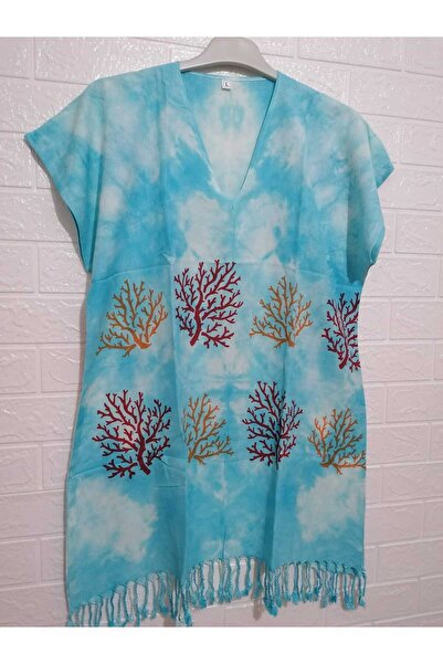 anne moda ankara 100% бавовняний легкий парео з рукавами - ЛІТНІЙ