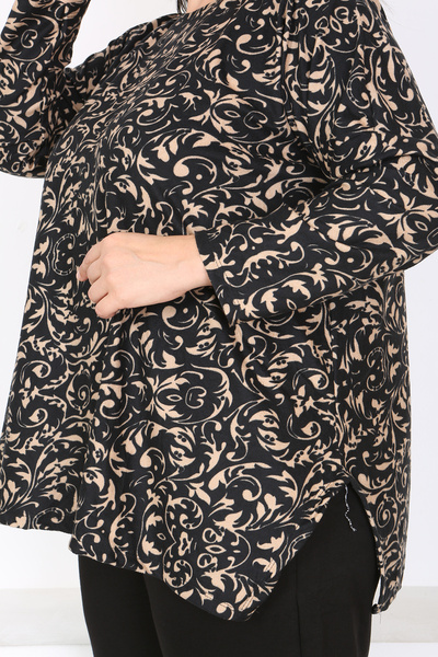 XL Modam Σετ τουνίκ και παντελόνι με σκίσιμο στο πλάι