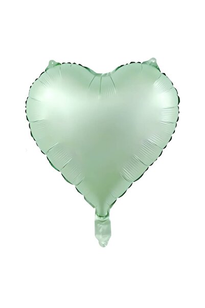 Çemrek Süs Parti بالون قلب من رقائق الفويل الأخضر مقاس 18 بوصة قطعة واحدة