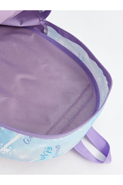 LC Waikiki LCW ACCESSORIES Mavi Baskılı Frozen Baskılı Kız Çocuk Okul Çantası
