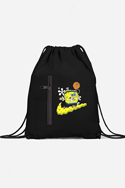 herotasarım حقيبة ظهر رياضية سبونج بوب مع جيب bll4741