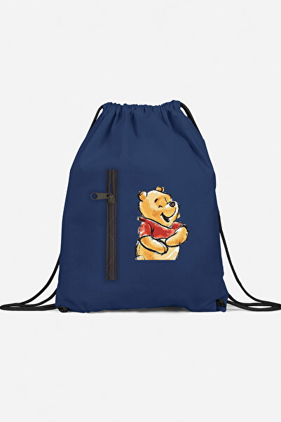 herotasarım Αθλητικό σακίδιο πλάτης Winnie The Pooh με τσέπες bll4432