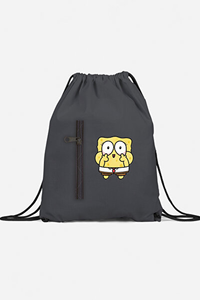 herotasarım حقيبة ظهر رياضية سبونج بوب مع جيب bll4464