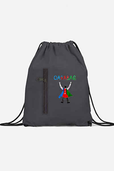 herotasarım Αθλητικό σακίδιο πλάτης Qarabağ με τσέπες bll4583