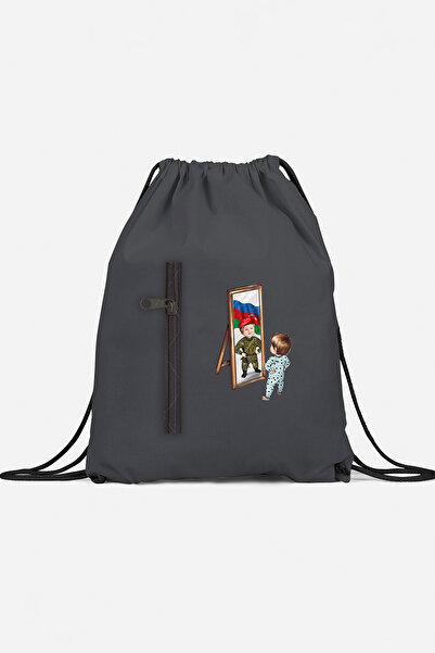 herotasarım حقيبة ظهر رياضية للأطفال الجندي الأذربيجاني مع جيب bll4603