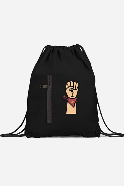 herotasarım حقيبة ظهر رياضية بجيب المنجل والمطرقة bll4537